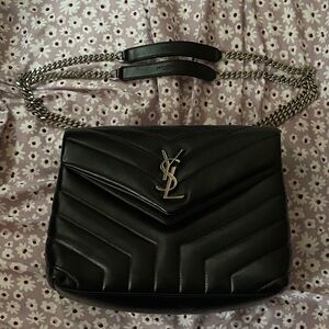 Saint Laurent Black Lou Lou Shoulder Bag